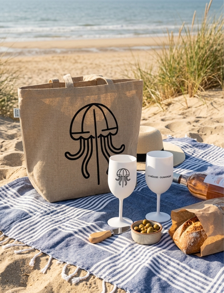 Pack Playa - Tote bag & 2 verres à pied