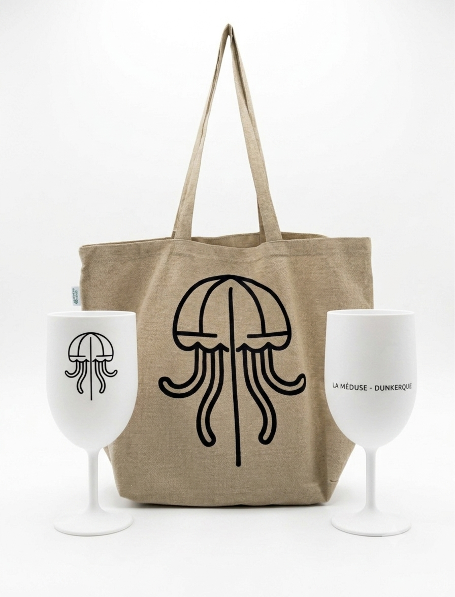 Pack Playa - Tote bag & 2 verres à pied